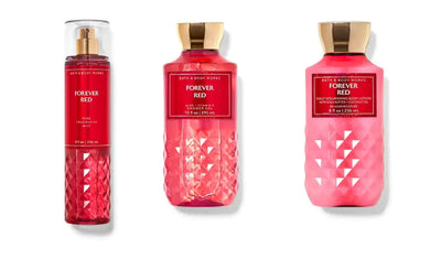 Forever Red Bath Trio Set