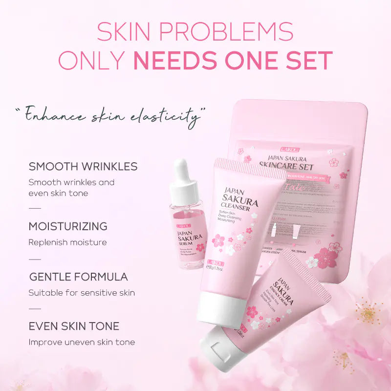 Japanese Cherry Blossom Skincare Set